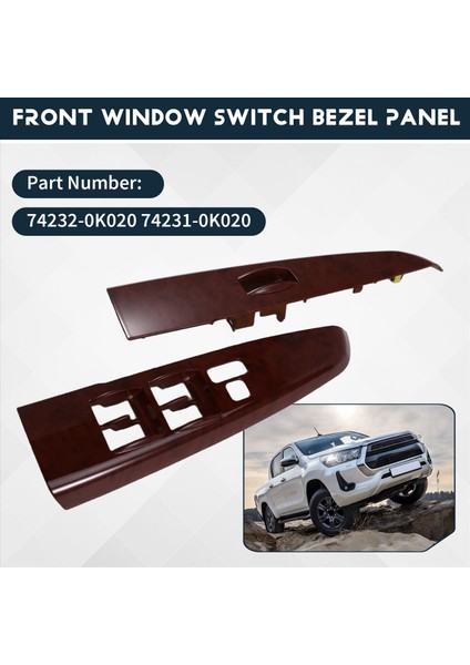 1paır Ön Kapı Pencere Anahtarı Toyota Hilux 05-14 74232-0K020-B0 74231-0K020-B0 Artman Üst Panel B (Yurt Dışından) fırsatları