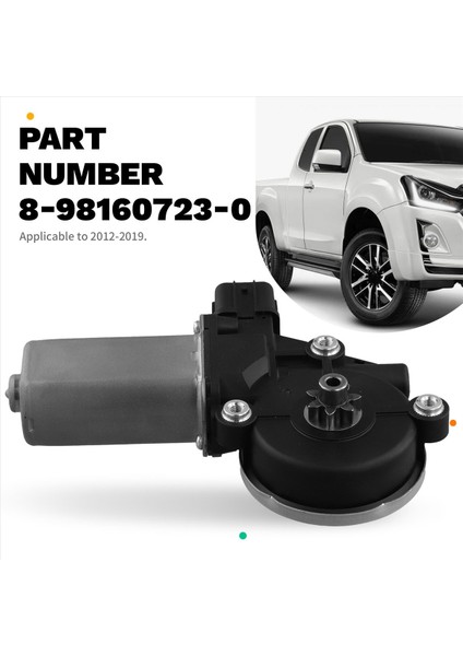 8-98160723-0 Araç Güç Penceresi Motor Sağ 6pins Isuzu Dmax 2013 2014 2015 2015 2017 2018 2019 8981607230 Lhd (Yurt Dışından) indirimleri