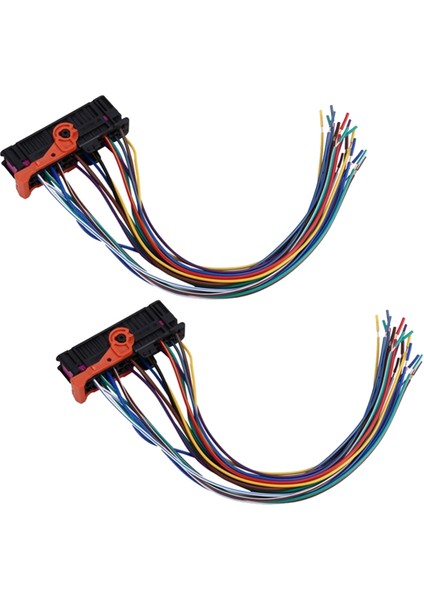 2pcs Araba Sol Sağ Kapı Kablo Kablo Kablo Demeti Fişi 1K0937702C Skoda Fabıa Superb Vw Golf Passat (Yurt Dışından)