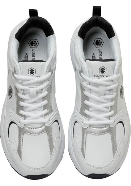 101393010 Pol Pu Beyaz-Lacivert Erkek Spor Ayakkabı