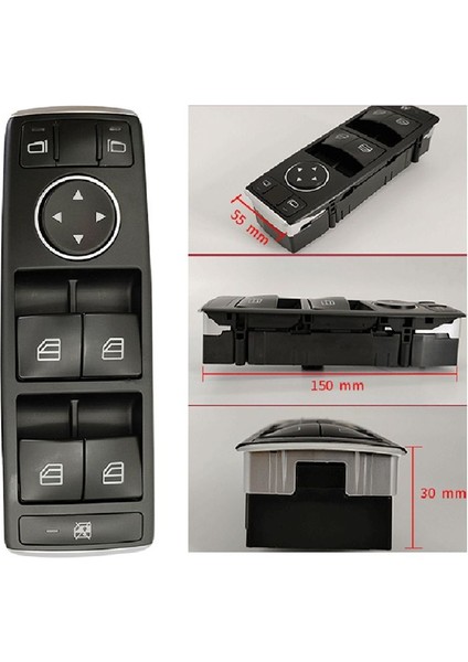 Araba Elektrik Pencere Kontrol Paneli Switch Mercedes Benz W204 Glk 204 W212 2049055302 2049058202 (Yurt Dışından) modelleri