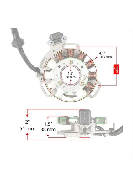 2GU-85510-50-00 Yamaha Banshee Yfz 350 1987-1994 Yüksek Kaliteli Motosiklet Aksesuarları Için Magneto Jeneratör Stator (Yurt Dışından) indirimleri