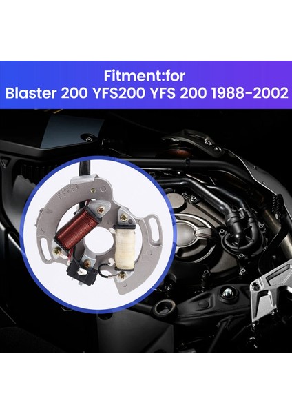 Yamaha Blaster Için Yeni Atv Magneto Motor Jeneratörü Stator 200 YFS200 Yfs 200 1988-2002 3JM-85560-00 2XJ-85560-M0 (Yurt Dışından) fırsatları