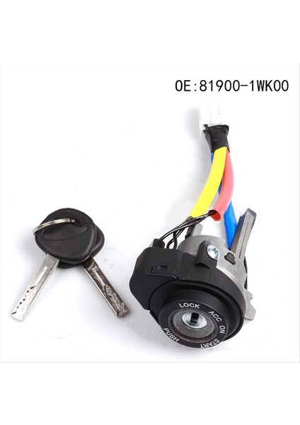 Kia Optima K5 2011-2015 81900-1WK00 819702TA00 Için 2 Tuşa Sahip Araba Ateşleme Kapısı Kilit Silindir Anahtarı 5 81905-2T040 (Yurt Dışından) fiyatları