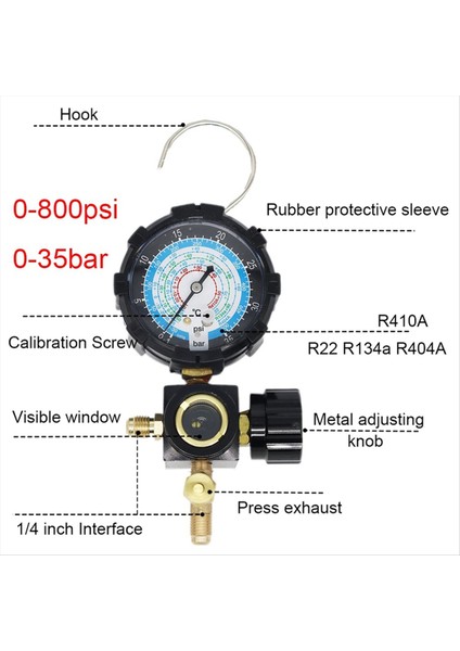 Klima Soğutucu R410A 134A R22 R22 R404A A/c Diyagnostik Soğutucu Şarj Aracı (Yurt Dışından) modelleri