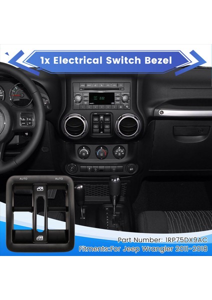 Ön El Elektrik Kapı Pencere Anahtarı Çerçeve Gösterge Tablosu Jeep Wrangler Için Enstrüman Panelleri 2011-2018 1RP75DX9AC (Yurt Dışından) fırsatları