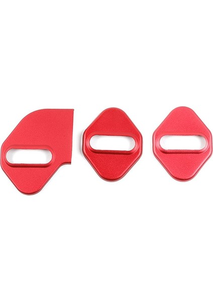 Suzuki Jimny Için Kırmızı Alüminyum Alaşımlı Araba Kilidi Kilit Kapağı Toka Dekorasyonu 2019-2022 JB64 JB74 (Yurt Dışından)