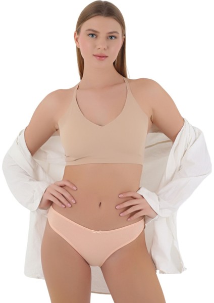 Kadın Çok Renkli Likralı Esnek Yumuşak Dokulu 5 Adet Slip Külot