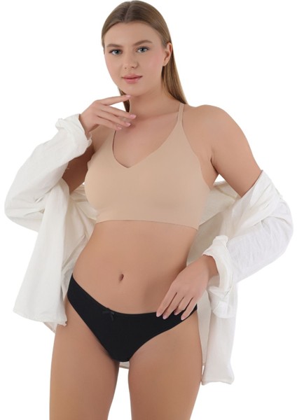 Kadın Çok Renkli Likralı Esnek Yumuşak Dokulu 5 Adet Slip Külot