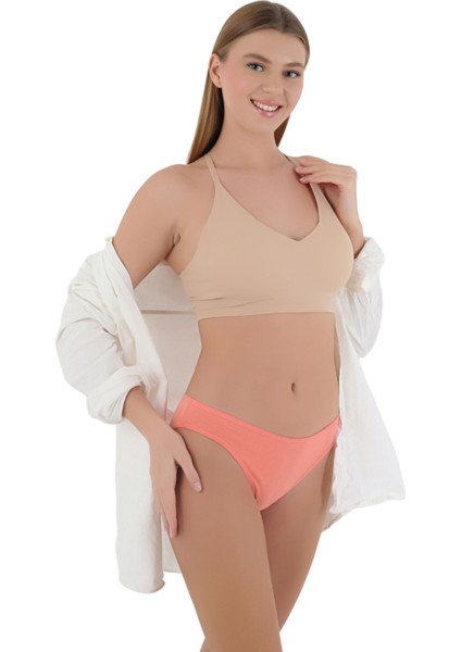 Kadın Çok Renkli Likralı Esnek Yumuşak Dokulu 5 Adet Slip Külot