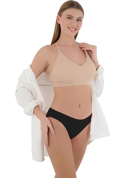 Kadın Çok Renkli Likralı Esnek Yumuşak Dokulu 5 Adet Slip Külot