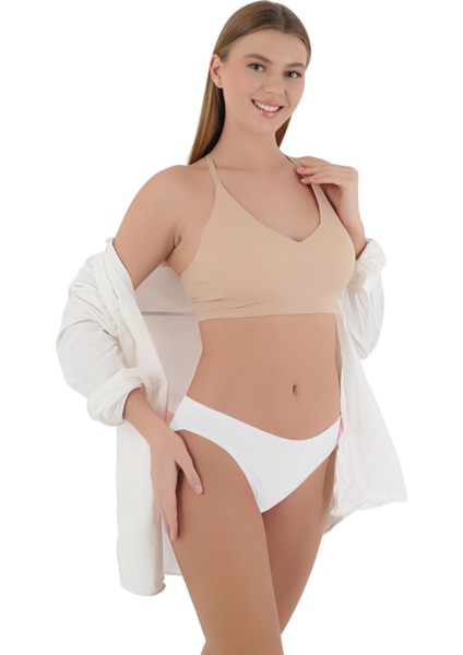 Kadın Çok Renkli Likralı Esnek Yumuşak Dokulu 5 Adet Slip Külot