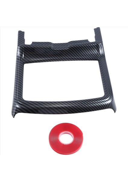 Araç Iç Modifikasyon Ön Drenaj Bardağı Çerçeve Bardağı Tutucu Dekoratif Kapak Dodge Charger Için Siyah Karbon Desen 16-21 (Yurt Dışından)