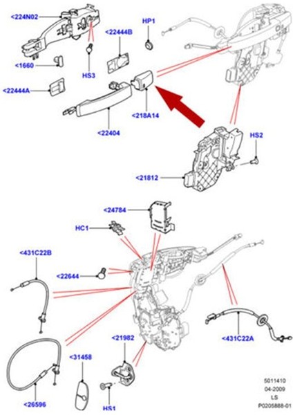 LR072421 Kapı Dış Tutar Kapak Ön Sol Yan Ön Land Rover Için Uygundur Lr2 Lr3 Lr4 Lr4 LR0724-21 (Yurt Dışından) fiyatları