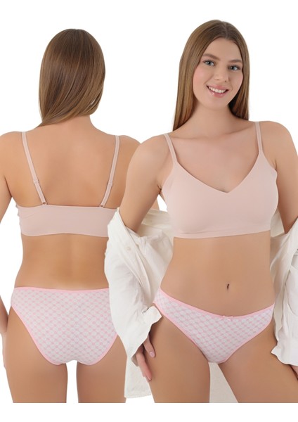 Kadınlar Için Şıklık ve Konforu Bir Arada Sunan Desenli Pamuklu Kurdeleli Külot