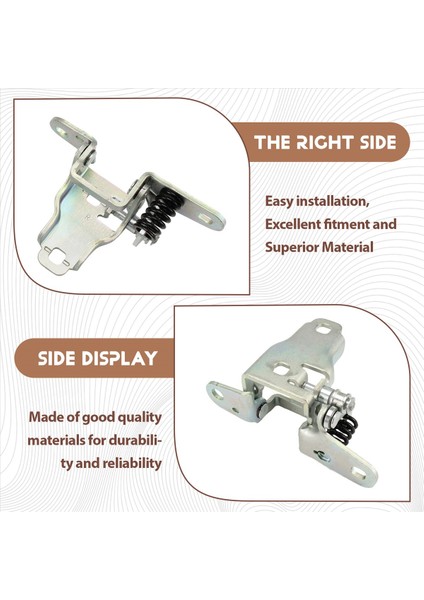 1paır Ön Sürücü ve Yolcu Yan Kapı Menteşe 68058519AC 68058518AC Dodge Ram 1500 2500 3500 2009-2023 Alt Menteşe (Yurt Dışından) indirimleri