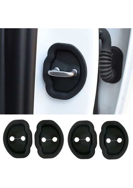 4pcs Yükseltilmiş Dayanıklı Silikon Araç Kapısı Kilit Mandalları Tesla Model 3 Model Y Model X/s Araç Kapısı Kilit Koruyucu (Yurt Dışından) fiyatları