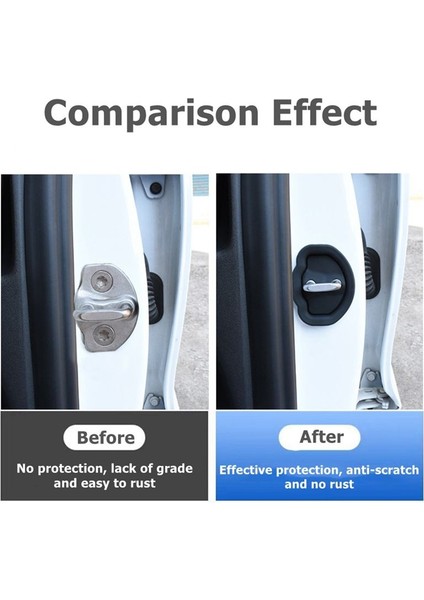 4pcs Yükseltilmiş Dayanıklı Silikon Araç Kapısı Kilit Mandalları Tesla Model 3 Model Y Model X/s Araç Kapısı Kilit Koruyucu (Yurt Dışından) modelleri