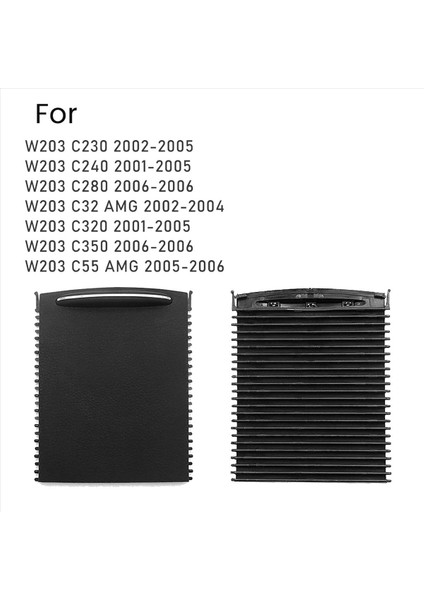 2x A20368001239051 Merkez Konsol Kapak Su Kupası Merkezi Mercedes C-Serisi W203 2000-2007 Içecek Tutucu Perde (Yurt Dışından)