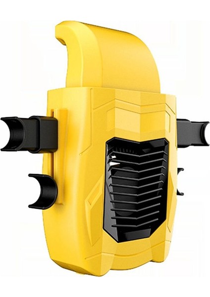 Yeni Araba Arka Koltuk Soğutma Fanı 3 Hızlı Ayarlanabilir Arka Koltuk Havalandırma Sayfası Fanı USB Şarj Edilebilir Hava Fan Sarı (Yurt Dışından)