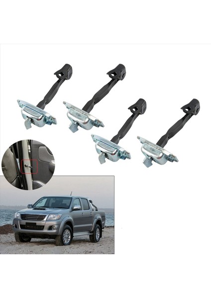 8pcs Araba Kapısı Durdurucu -Toyota Için -Toyota -Hilux 2004-2015 Için Fortuner 2005-2015 Için (Yurt Dışından) fırsatları