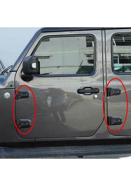 1set/8pcs Jeep Wrangler Için Araba Kapı Menteşe Kiti Jl 4dr 2018+ Vücut Menteşeleri Kapak Trim Uzun Üst ve Kısa Alt (Yurt Dışından) fırsatları