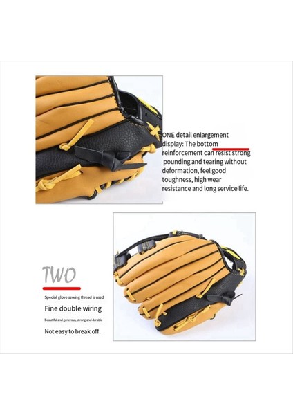 Çift Katmanlı Inekhide Beyzbol Eldiveni Voleybol Eldiveni 11 5 Inç Gençler Için Uygun (Yurt Dışından) fiyatları