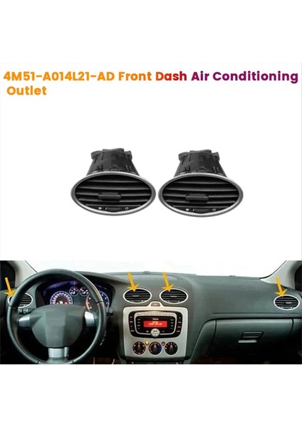 2pcs 4M51-A014L21-AD Ön Gösterge Merkezi Ford Focus Için Klima Çıkışı Mk2 2005-2013 Ac Hava Havalandırma Izgarası Grille Assy (Yurt Dışından) fırsatları
