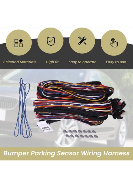 61119336380 Arka Tampon Park Sensörü Kablo Kablo Dairesi Parkı Bmw F10 F01 F02 520I 530I 740I Için Yardım Sensör Kablosu (Yurt Dışından) indirimleri