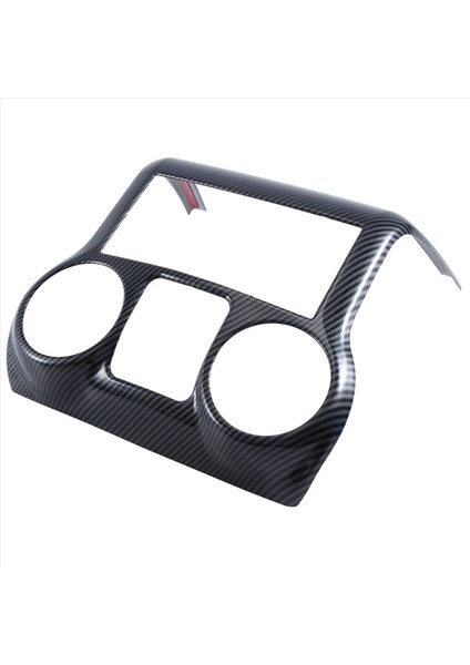 Araba Modifikasyon Aksesuarları Merkez Konsol Dekoratif Panel Içinde Siyah Karbon Deseni Jeep Wrangler Jk 2011-17 (Yurt Dışından)