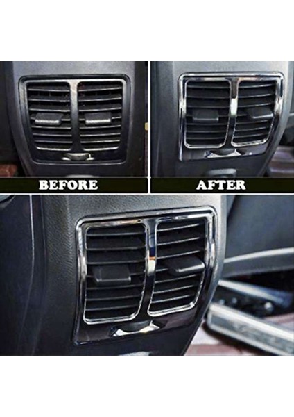 Araba Arka Hava Outlet Dekoratif Çerçeve Arka Klima Havalandırma Havalandırma Koruyucu Kapak Ford Escape Kuga 2013-2017 (Yurt Dışından) fırsatları
