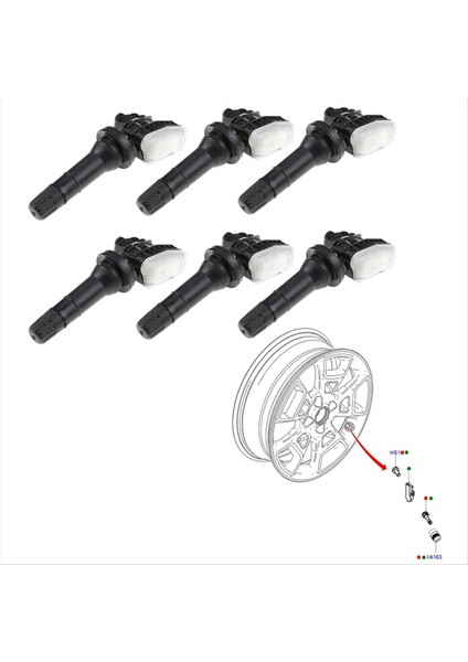 6pcs Tpms Lastik Basınç Sensörü Monitörü F2GT-1A180-AB F2GT-1A189-A Ford Edge Lincoln F-150 Mustang Explorer 315MHZ (Yurt Dışından) modelleri