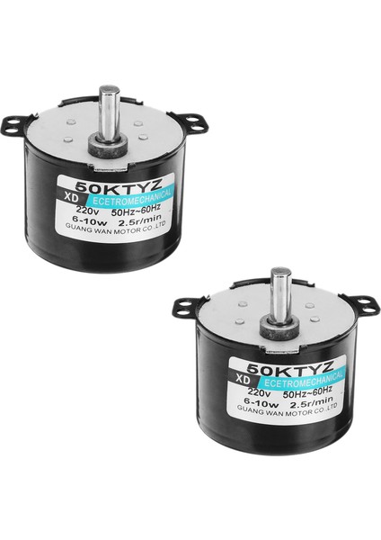 2x 50KTYZ AC220V 10W 0 5A 2 5r / Dk Daimi Mıknatıs Senkron Motor Ac Dişli Azaltma Motoru Cw / Ccw (Yurt Dışından)