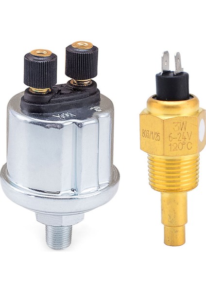1pcs Vdo 1/2 Npt 21MM Iplik Motor Yağı Sıcaklık Sensörü Su Sıcaklık Sensörü ve 1 Pcs Evrensel Vdo Yağ Basınç Sensörü 0 Ila 10 1/8 Npt Jeneratör Parça 10MM (Yurt Dışından)