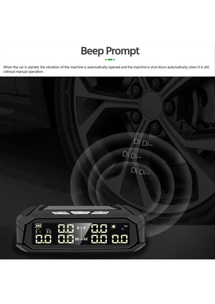 Araba Tpms Lastik Basınç Izleme Sistemi Güneş Enerjisi Dijital Ekran 4 Dahili Sensörlü Otomatik Güvenlik Alarm Sistemleri (Yurt Dışından) fırsatları