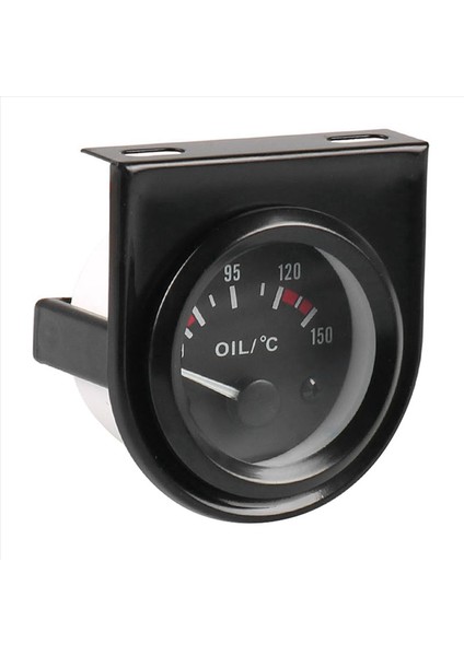 2pcs 2 Inç 52MM 12V Beyaz LED Işaretçi Araç Yağı Sıcaklık Sıcaklık Göstergesi Siyah (Yurt Dışından) modelleri