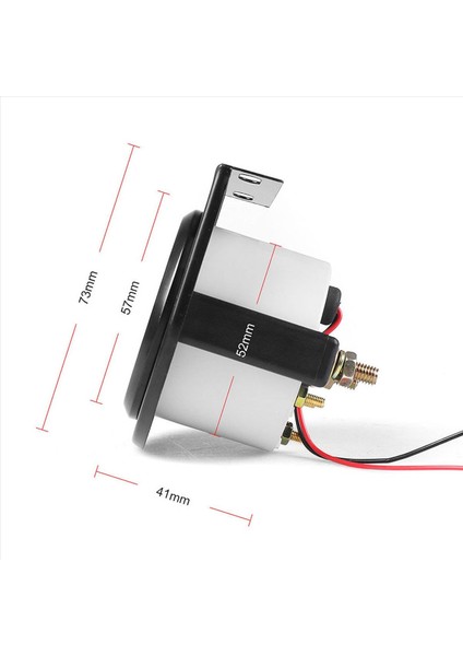 2pcs 2 Inç 52MM 12V Beyaz LED Işaretçi Araç Yağı Sıcaklık Sıcaklık Göstergesi Siyah (Yurt Dışından) indirimleri