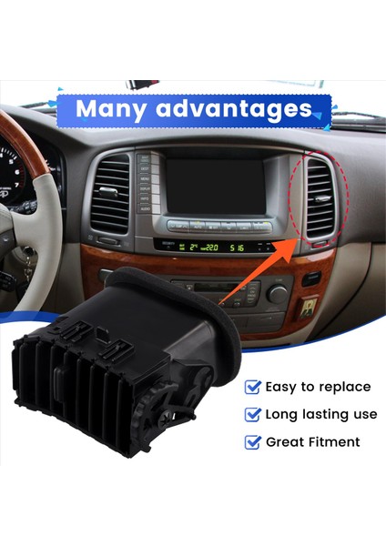 Toyota Land Cruiser 1998-2007 Lexus LX470 Dash Klima Outleti (Yurt Dışından) fırsatları