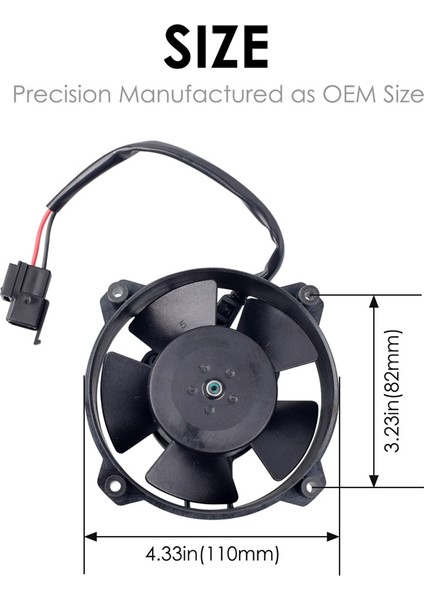 30103018 4inch Soğutma Fan Motor Radyatörü Motosikletler Için 12V Atv Yarış Kir Bisiklet Trike Rvs Tarım VA32-A101-62A (Yurt Dışından) modelleri
