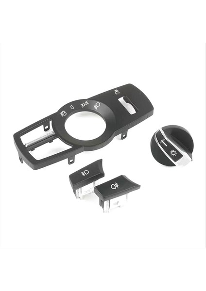 4pcs/set Far Anahtarı Döndürme Düğmesi Bmw 5 6 7 Serisi X3 X4 Matt Siyah Için (Yurt Dışından)