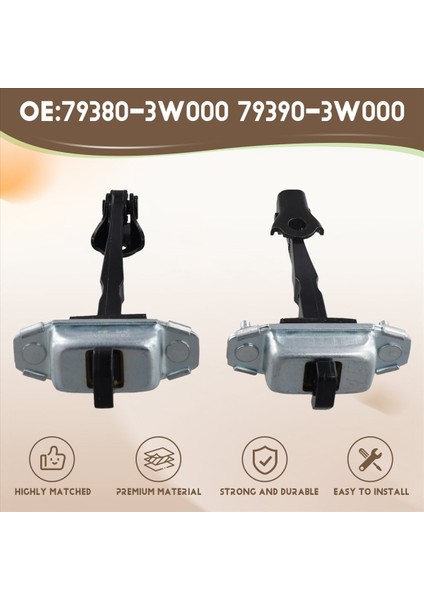 Ön Sol ve Sağ Kapı Kontrol Kolu Durdurma Menteşe Kayışı 79380-3W000 Kıa Sportage Için Uygun Mk3 2011-2015 2016 79390-3W000 (Yurt Dışından) indirimleri