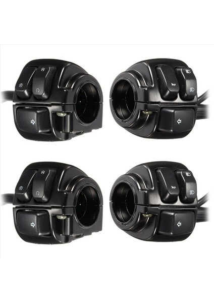 Harley Için 2 Çift Motosiklet Gideri Kontrol Işıkları (25MM) Kablo Demeti ile (Yurt Dışından)