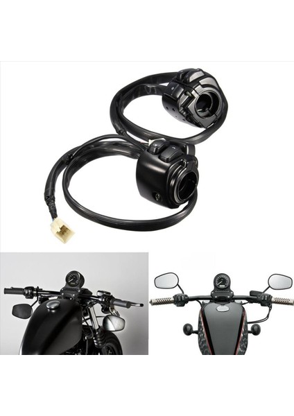 Harley Için 2 Çift Motosiklet Gideri Kontrol Işıkları (25MM) Kablo Demeti ile (Yurt Dışından) modelleri