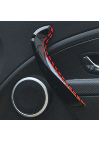 Araba Ön Sağ Iç Kapı Tutucu Renault Megane 3 2008-2016 Kapı Kolçak Iç Yan Yan Braket Karbon Fiber Desen (Yurt Dışından) indirimleri
