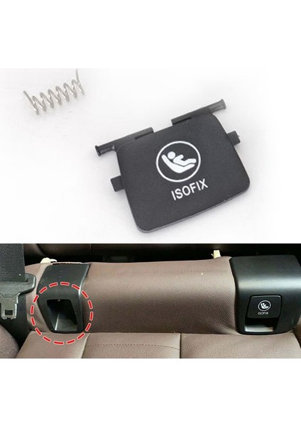 For-Bmw G01 Araba Arka Çocuk Koltuğu Ankrajı Isofix Kapak Kapağı Otomatik Yedek Parçalar X3 X4 G02 Araba Koltuğu Kapakları (Yurt Dışından) modelleri