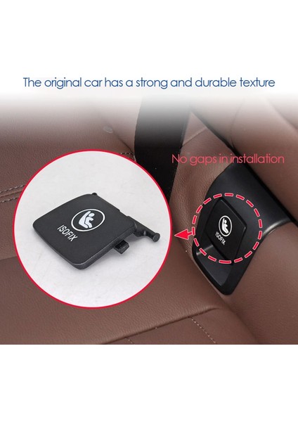For-Bmw G01 Araba Arka Çocuk Koltuğu Ankrajı Isofix Kapak Kapağı Otomatik Yedek Parçalar X3 X4 G02 Araba Koltuğu Kapakları (Yurt Dışından) fırsatları