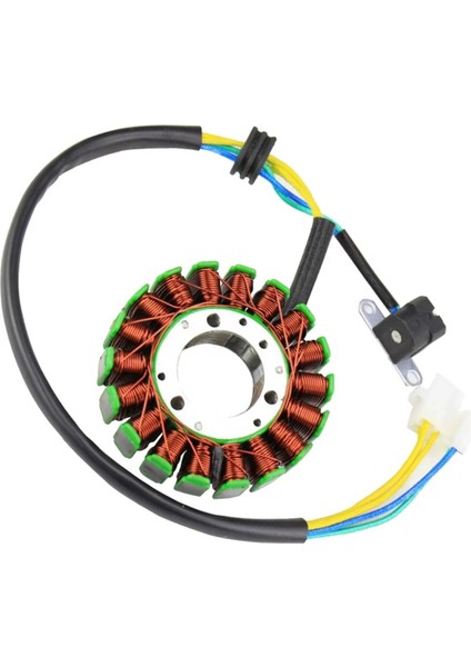 93MM 18 Kutuplu Motosiklet Manyeto Jeneratör Linhai Parçaları Için Stator YP250 LH250 Atv Quad 250CC Motosiklet Aksesuarları (Yurt Dışından) fırsatları