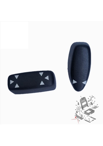 2x 6554J3 8914EG Car Elektrik-Seat Ayar Düğme Düğmesi Ayarlama Anahtarı Peugeot Için 407 807 Citroen C5 C8 B Için (Yurt Dışından) modelleri