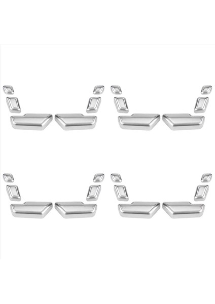 Mercedes Için 24X Benz C E Glk Gl ml Araba Koltuğu Ayar Düğmesi Anahtarı Kapak Dekoratif Etiket Trim Aksesuarları (Yurt Dışından) fırsatları