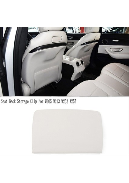 Araba Ön Koltuk Arka Cep Depolama Kapağı Koltuk Arka Depolama Klipsi Mercedes-Benz C E Glc Cls Sınıfı W205 W213 W253 Bej (Yurt Dışından)